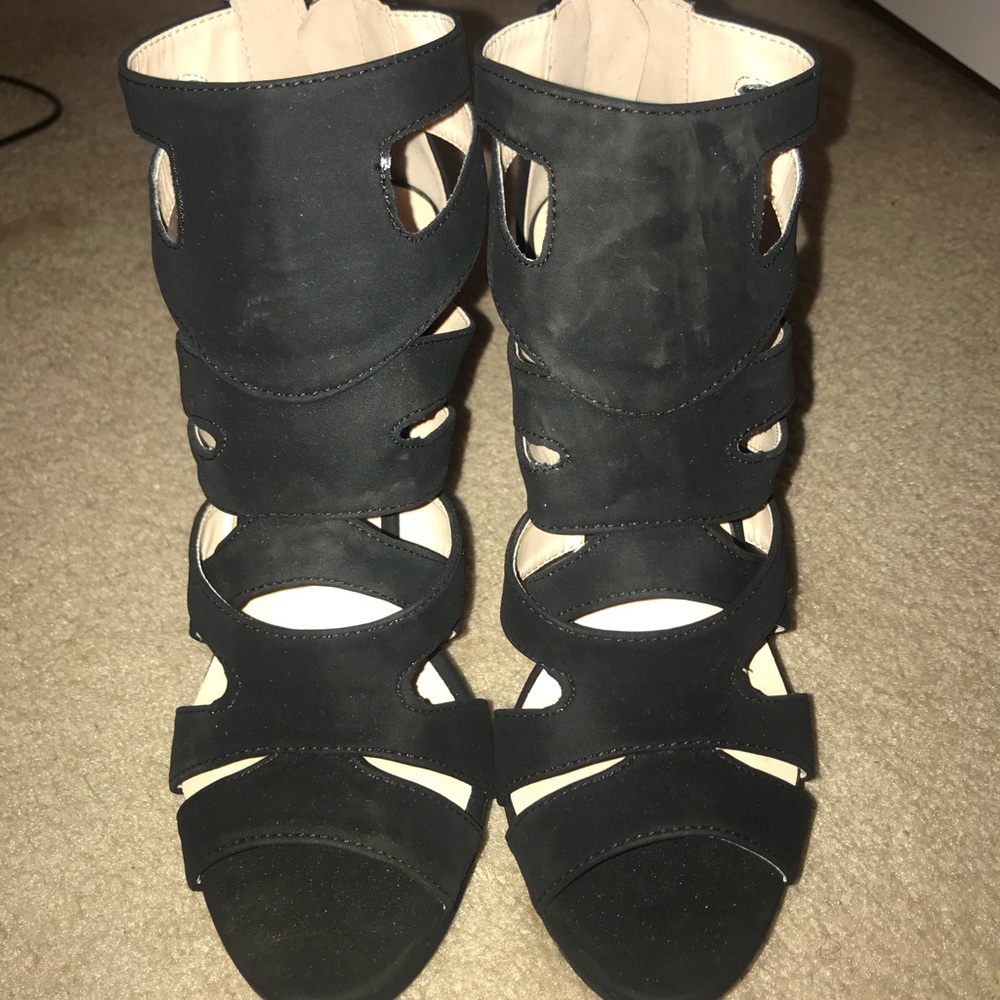 Black heels.
